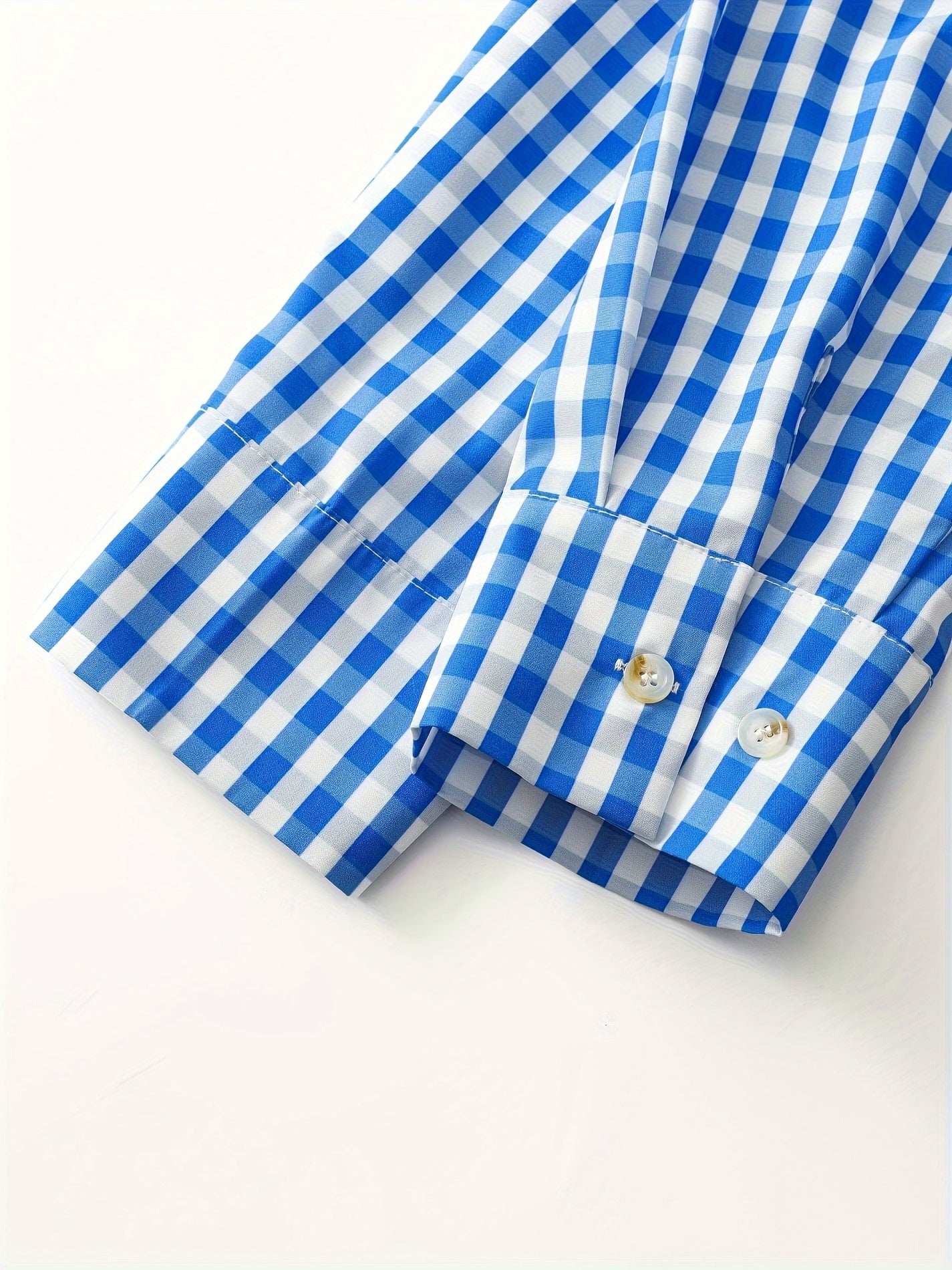 Men's Long Sleeve Plaid Shirt with Beer Festival Print Gingham Pattern Plus Size