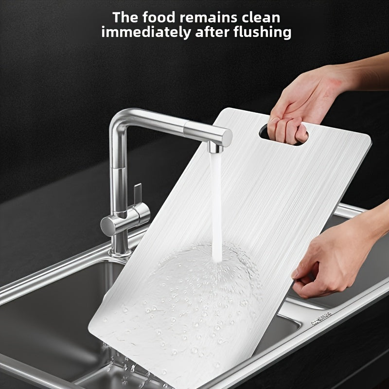 Stainless Steel Double-Sided Cutting Board for Kitchen and Dining