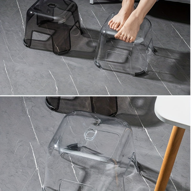 Маленький нескользящий штабелируемый табурет для кухни, ванной комнаты, спальни, прочный и устойчивый