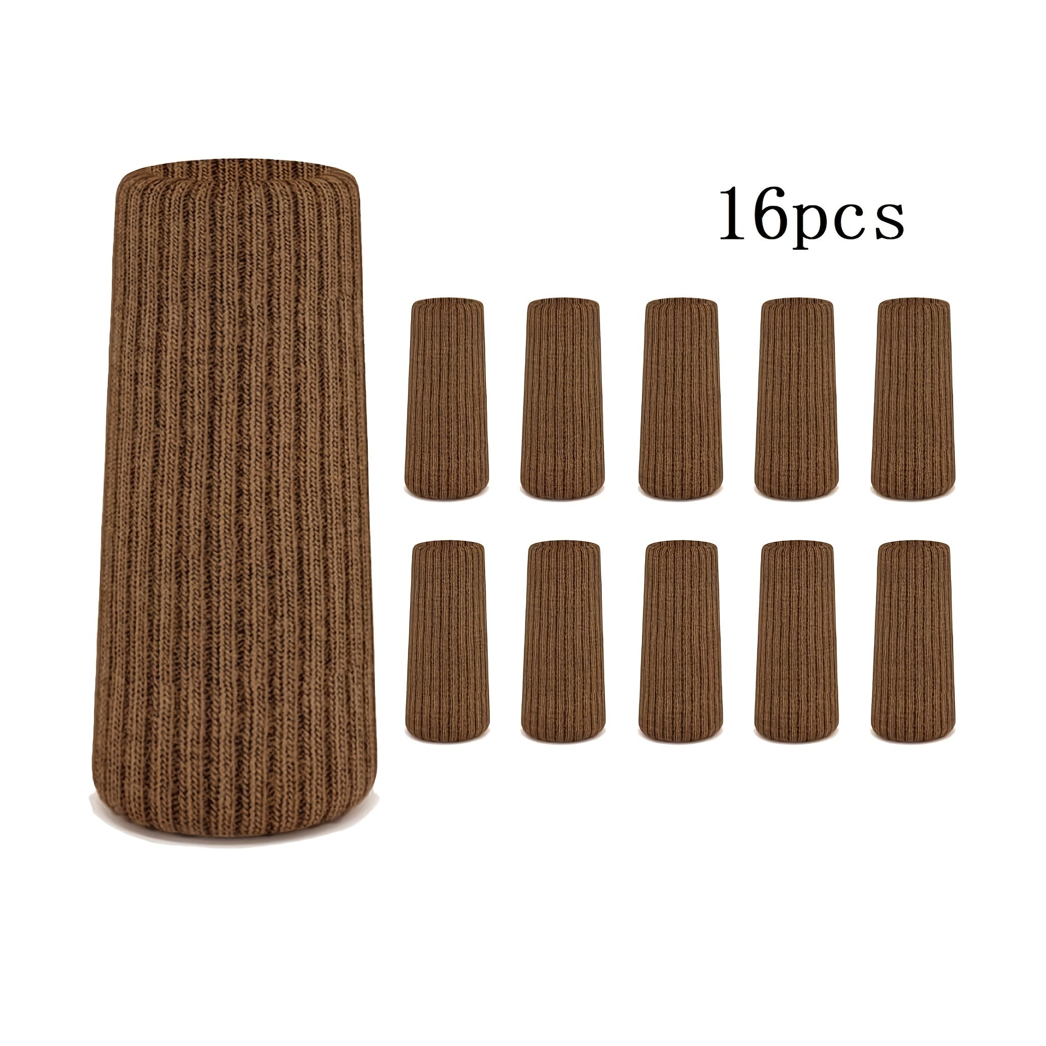 16 Pack Brown Chair Protectors for Upholstery and Furniture