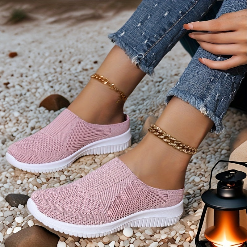 Women's Slip-On Loafers Breathable Fabric PU Sole Casual Spring Summer