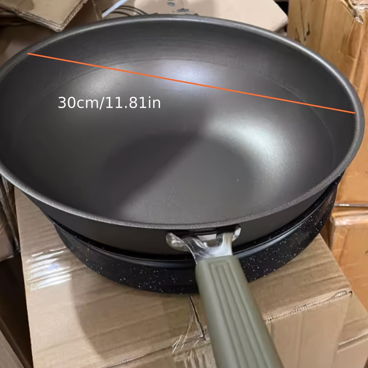 Double-Sided Titanium Non-Stick Wok for Gas and Electric Stoves Stainless Steel Cookware