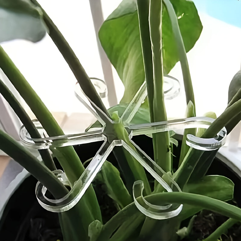 Green Plastic Plant Support Pole for Stability and Anti-Toppling in Hydroponic Systems
