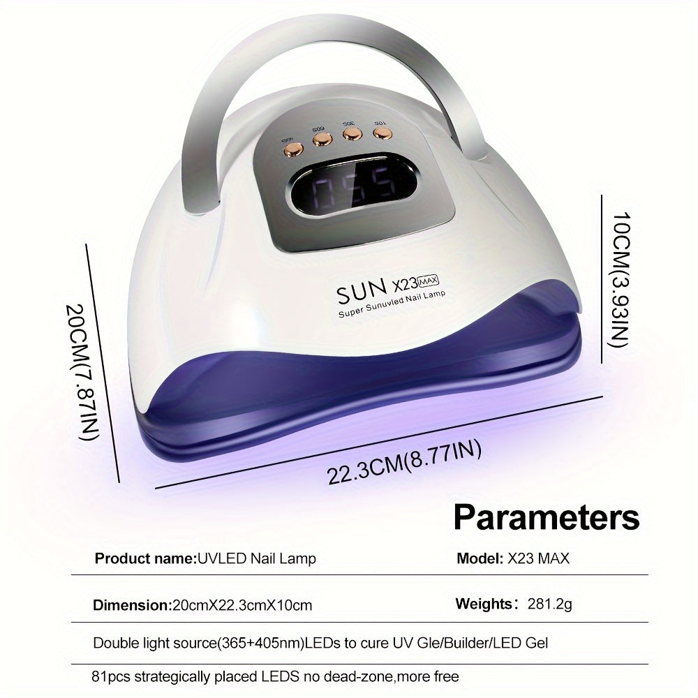 Высокопроизводительная LED-лампа для ногтей для салона и дома, быстрое высыхание с четырьмя таймерами