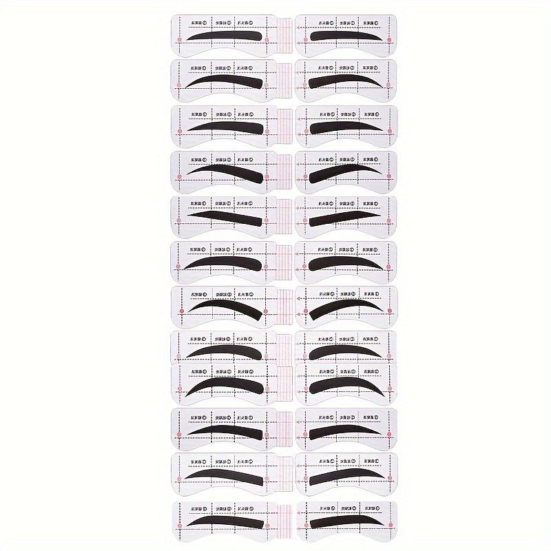 Женский набор наклеек для формы бровей, 26 листов, удобный инструмент для макияжа бровей