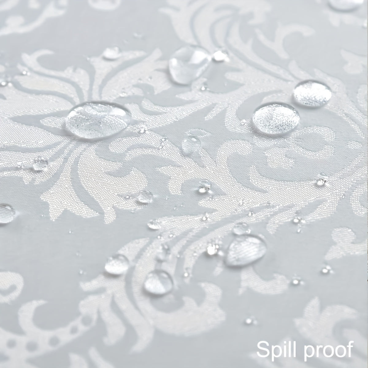 Polyester Floral Pattern Waterproof Oil-Proof Tablecloth for Picnic and Home Decor