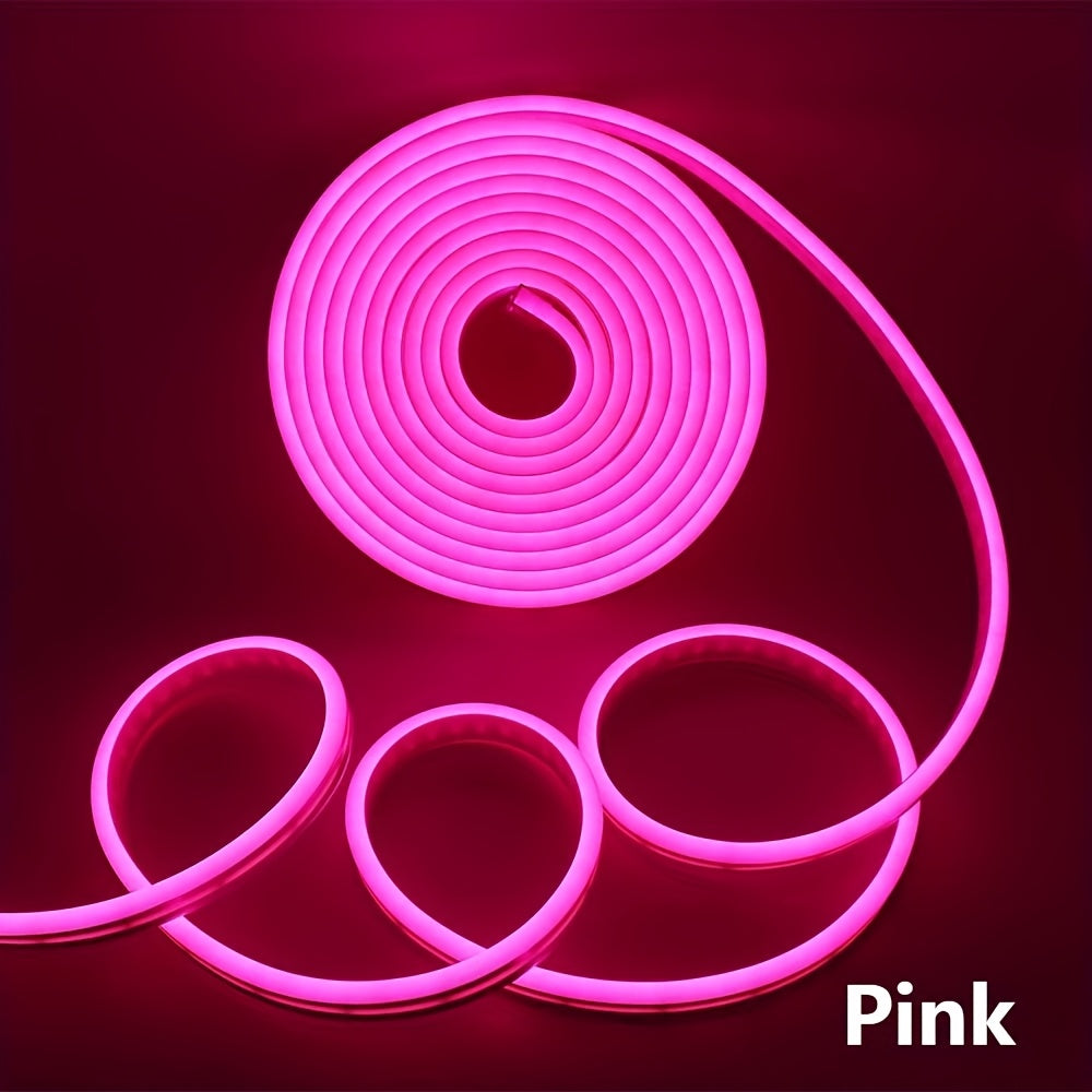 12V LED Neon Flexible Strip Light 5 Meter Indoor Outdoor Advertising Sign Ambient Lighting