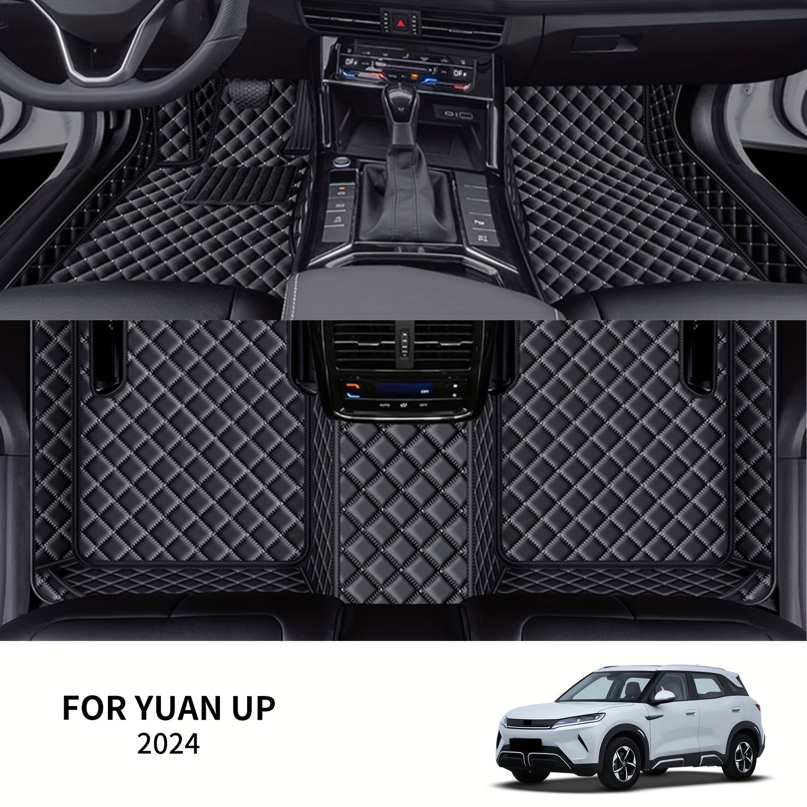 SUV uchun 3 ta sun’iy charm mato to’plami, oson tozalash, chidamli, 2024 model