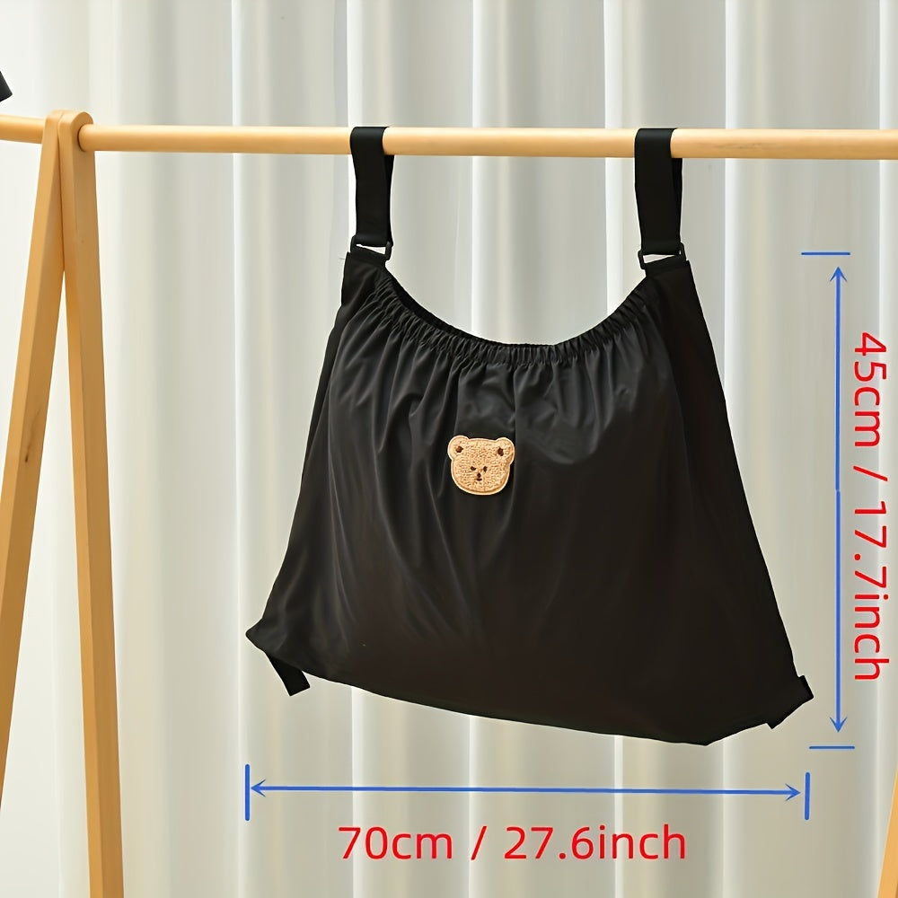 Bolsa organizadora para cochecito con estampado de dibujos animados y diseño colgante para almacenamiento de pañales y biberones