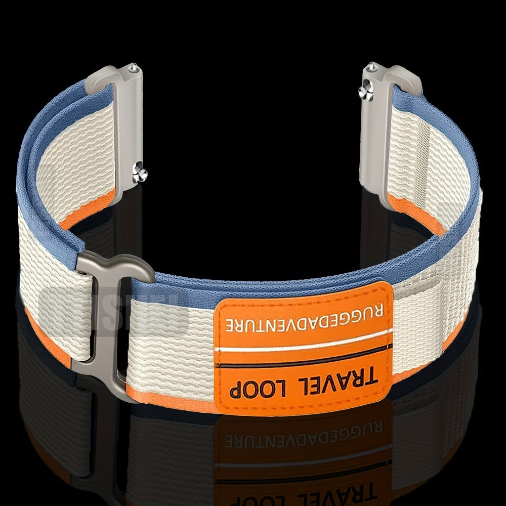 Nylon Loop Watch Strap 20mm 22mm Compatible with Samsung Galaxy Watch 4 5 6 7 44mm 40mm 45mm 47mm and Gear S3 Classic Frontier