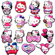 Women Shoe Decorations Flower Shoe Clips PVC Removable DIY Sandals Slippers