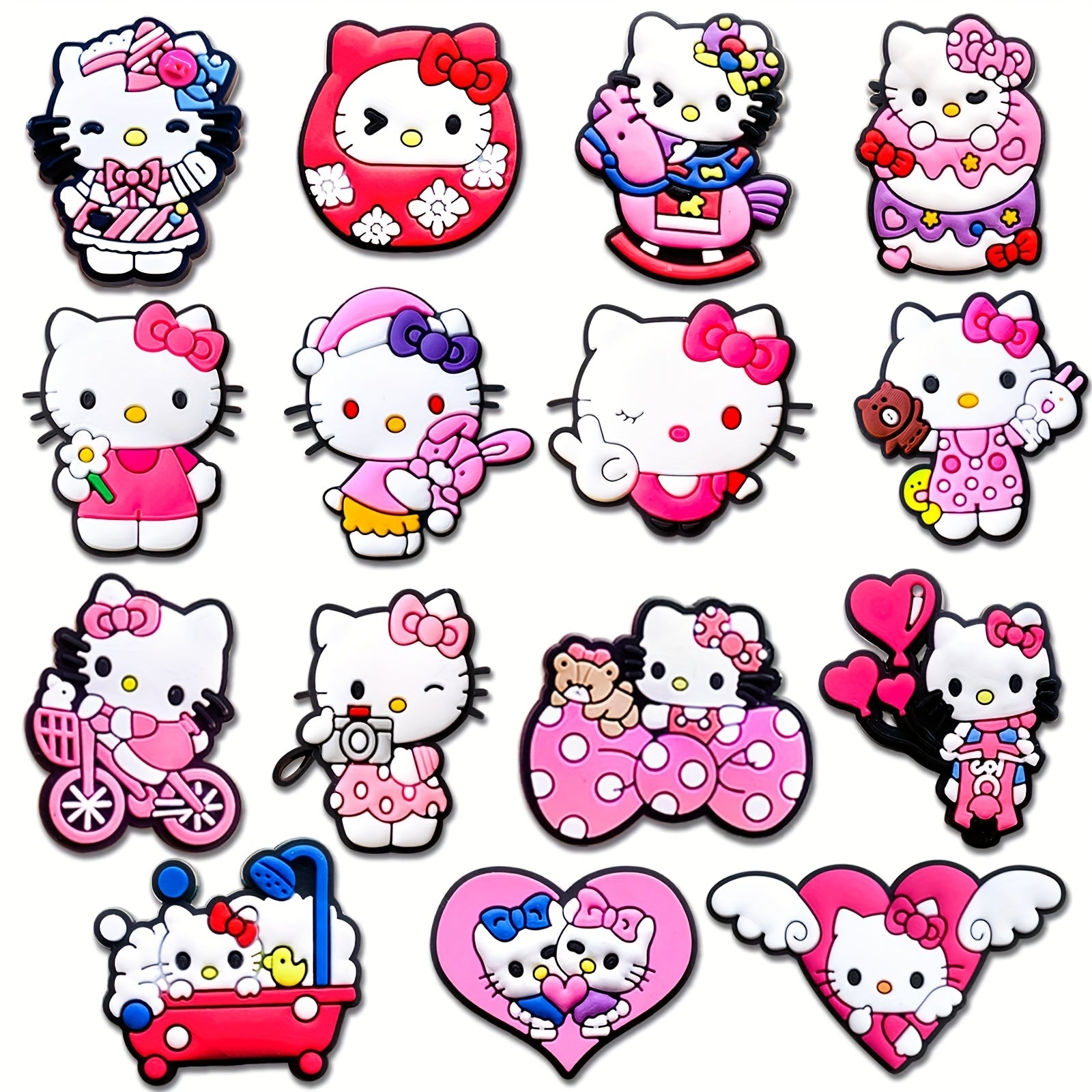 Women Shoe Decorations Flower Shoe Clips PVC Removable DIY Sandals Slippers