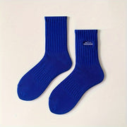 Men's Casual Sports Socks Pack of 4 Breathable Knit Polyester Spandex for Spring Summer