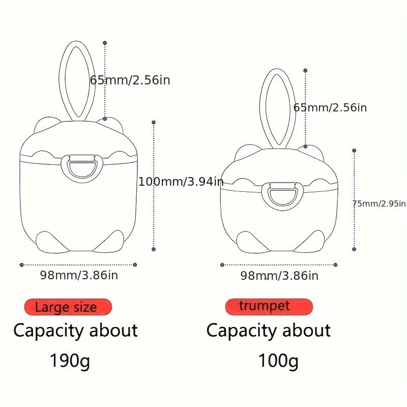 Large Capacity Portable Milk Powder Storage Tank with Baby Lock Seal