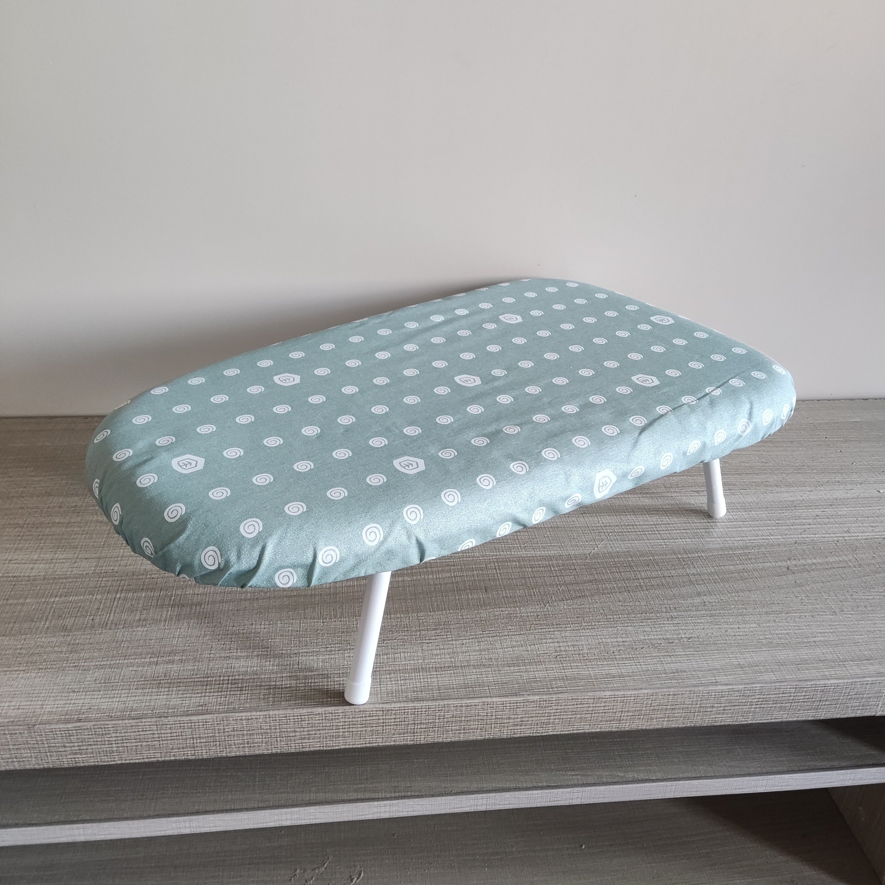 Compact Floral Ironing Board Foldable Tabletop Clothes Pressing Pad