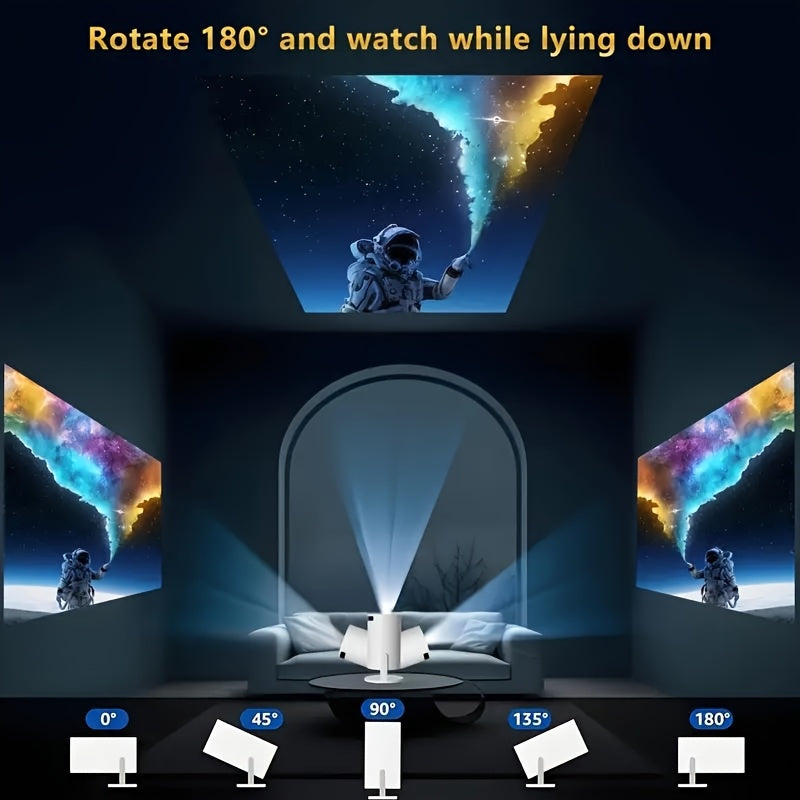 Mini proyector portátil 1080P con soporte para imagen 3D vívida compacto para hogar y oficina