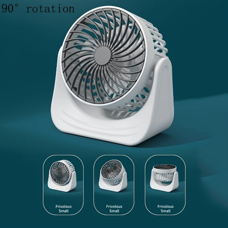 USB Portable Fan with 1 Speed Detachable Washable Quiet Desk Office Fan