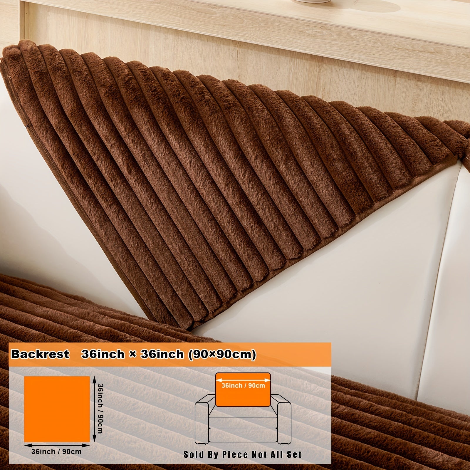 Barcha turdagi divanlar uchun mo'ljallangan, sun'iy quyon junidan tayyorlangan zamonaviy plush divan qoplamasi, mushuk va it egalari uchun iliqlik va himoya ta'minlaydi.