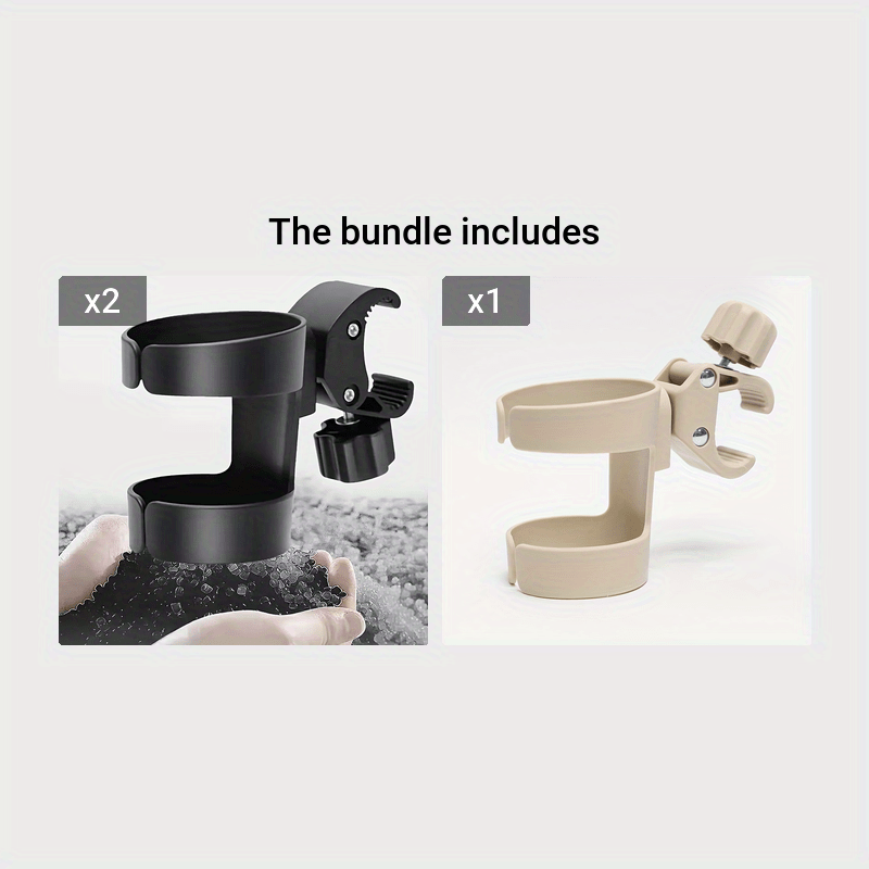 Rotatable Drink Bottle Holder for Bicycles and Strollers, Cup Organizer