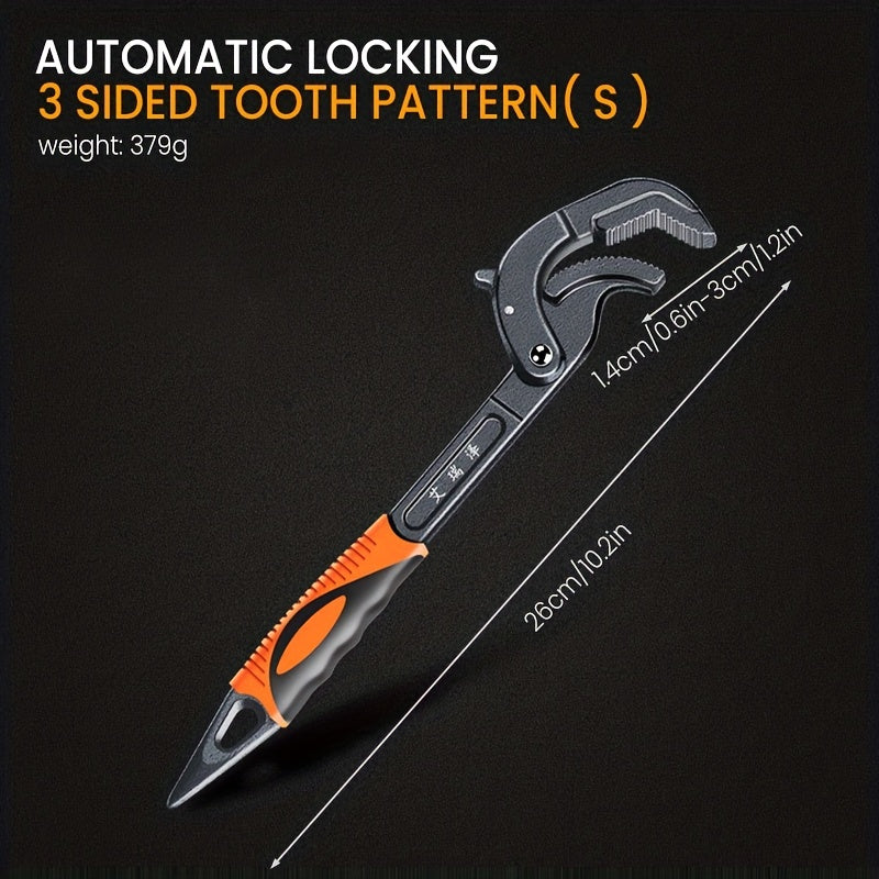 Universal Adjustable Ratchet Spanner for Repairs Durable Metal Hand Tool