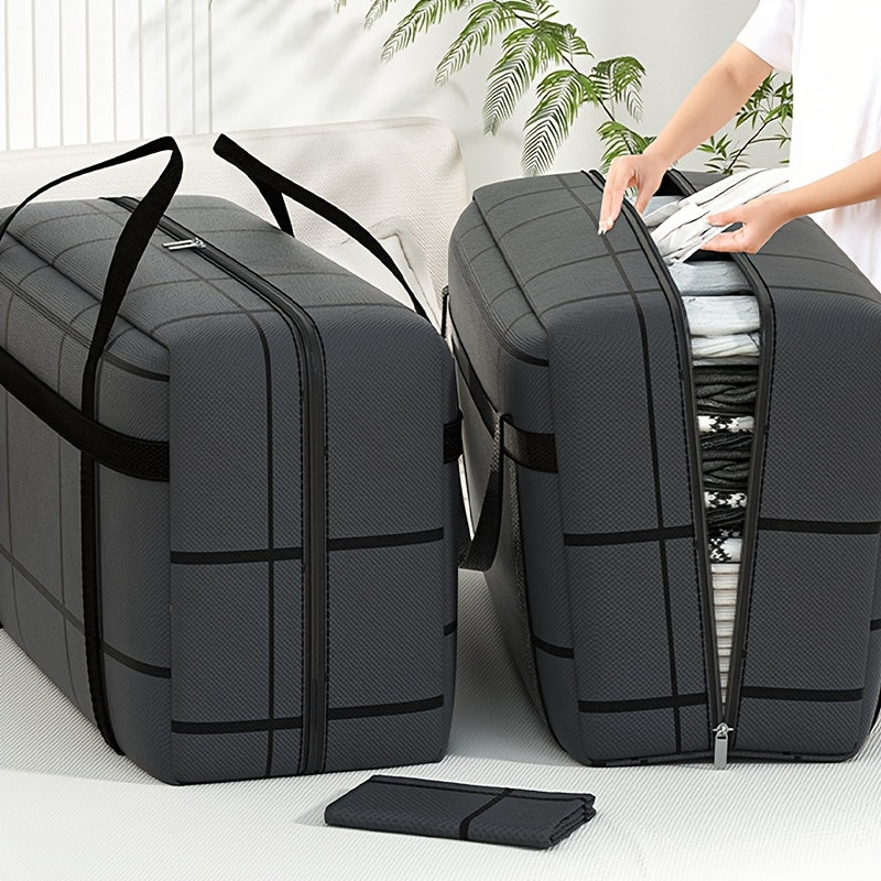 Gran bolsa de almacenamiento resistente con asas para ropa, mantas y decoraciones