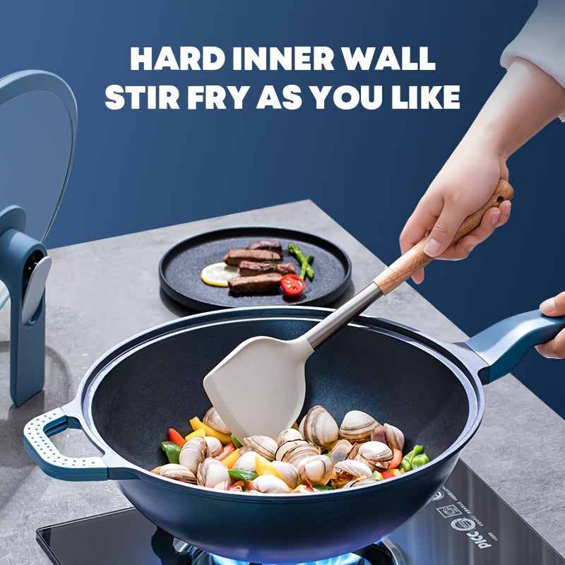 "Ecowin Non-Stick Blue Diamond Coated Wok with Steamer" ni taqdim etamiz - 27.94 sm/32.0 sm katta o'lchamlarida mavjud, bu wok mustahkam, korroziyaga chidamli va barcha plitalar bilan mos keladigan qilib ishlab chiqarilgan. Kuzda pishirish uchun mukammal.