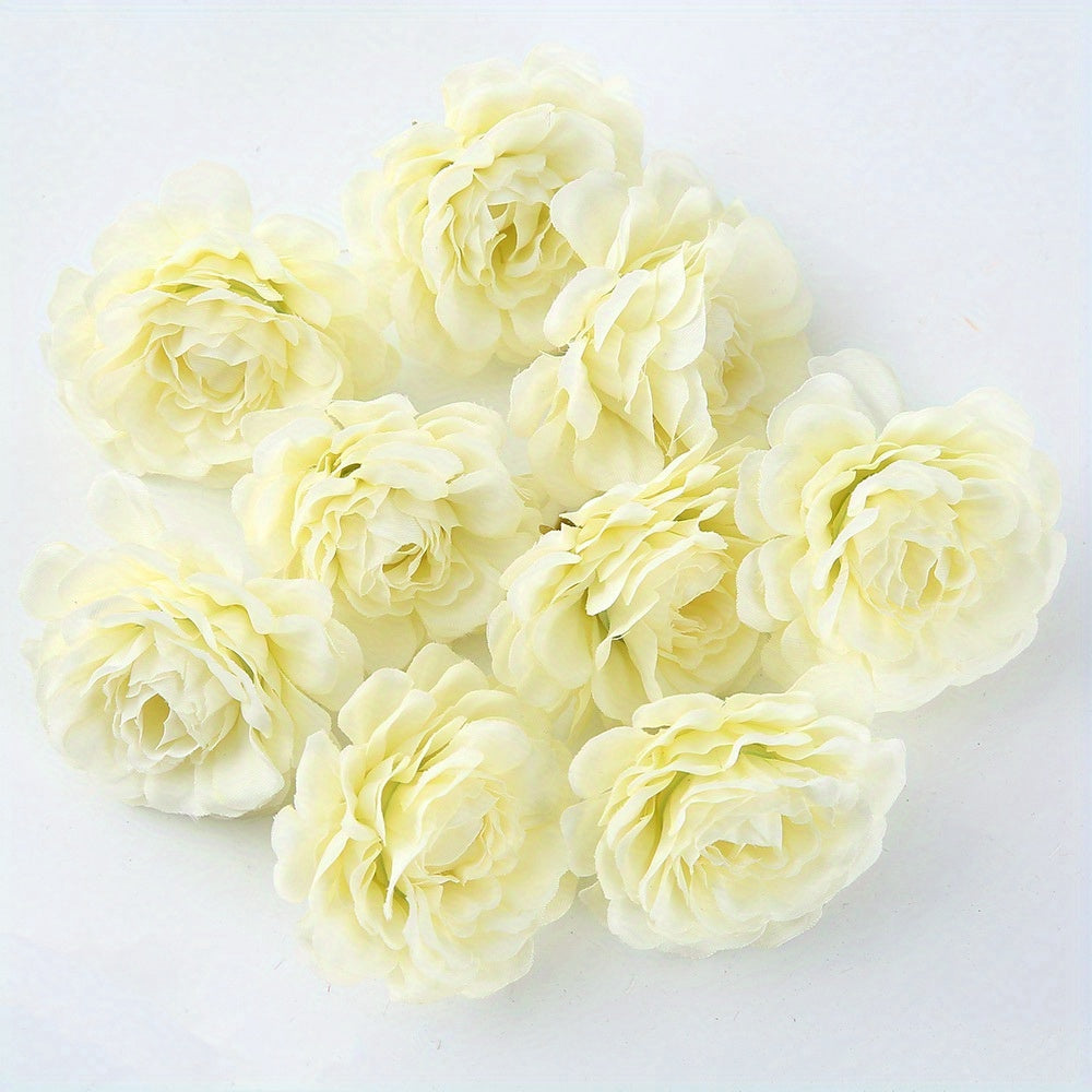 10/20pcs Multi-Layer Artificial Rose Head Flowers for Wreaths and Home Decor