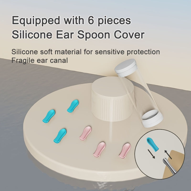 Ear Wax Removal Camera Tool with HD Visual Technology for iPhone and Android Includes 6 Ear Spoons