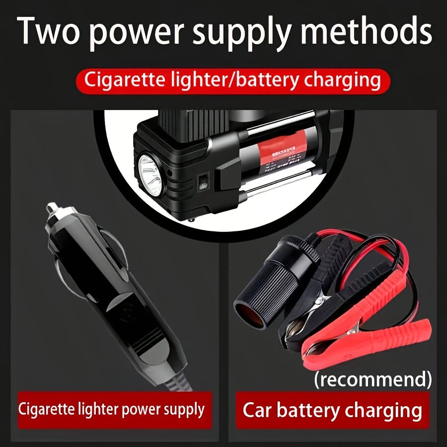 12V portativ yengil to'ldiriladigan pompalar chiroqlari bilan velosiped, mototsikl, sedan va soat ta'mirlash uchun