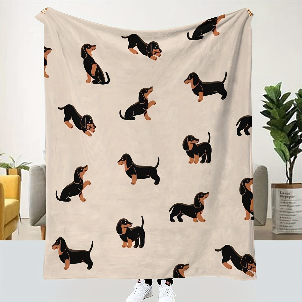Dog Dachshund Blanket Throw Flannel Plush Fleece Snuggle Bed Couch Sofa
