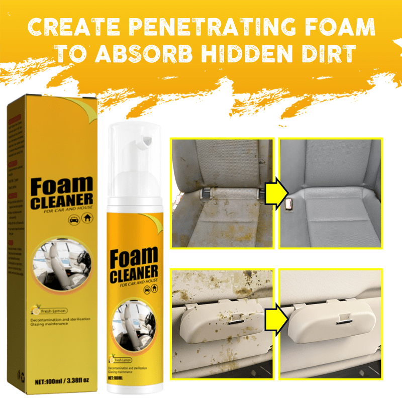 Paquete de 3 limpiadores de espuma multiusos 100ml Removedor de óxido Interior para coche y cocina