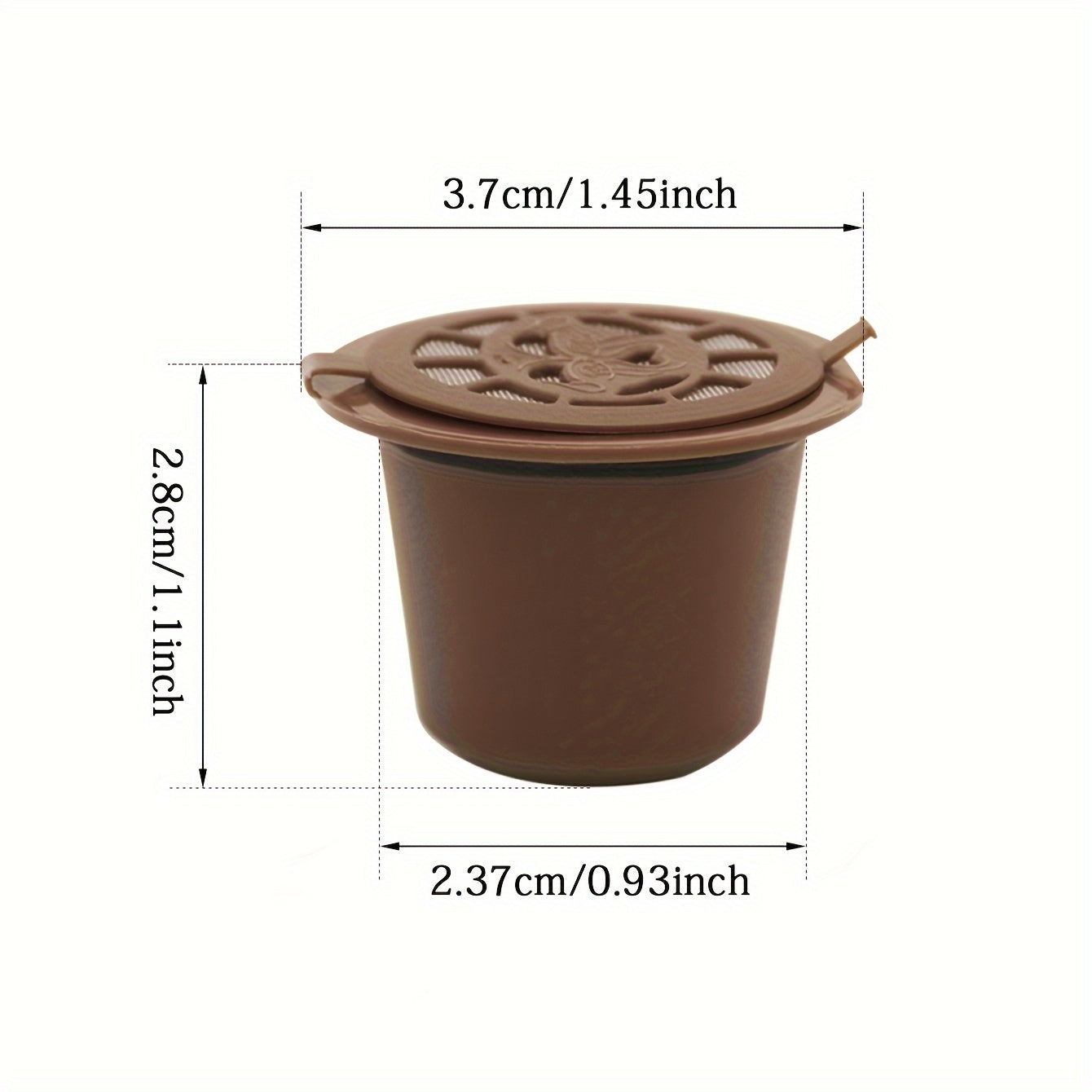 3, 4 yoki 6 ta qayta ishlatiladigan qahva filtrlaridan iborat to'plam, 20ml sig'imga ega. Ushbu filtrlar Nespresso mashinalari bilan to'liq mos keladi va oshxonada foydalanish uchun qulay qoshiq va cho'tka bilan birga keladi.