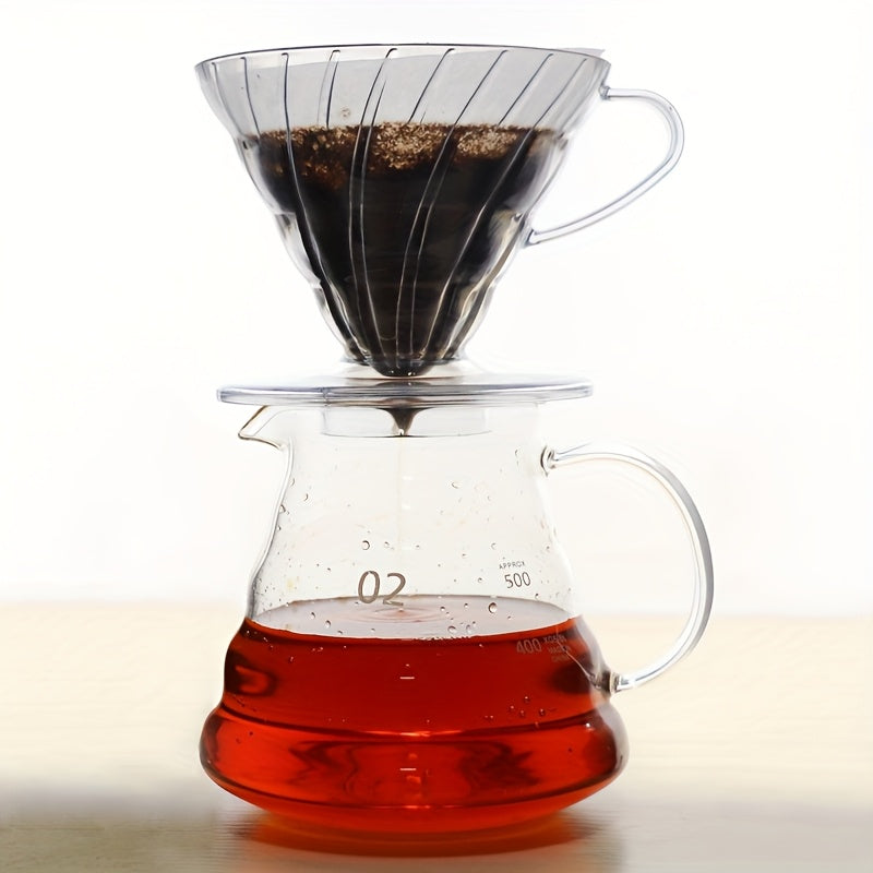 Reusable Coffee Dripper Resin Pour Over Filter for Coffee Brewing 1-2 Cups