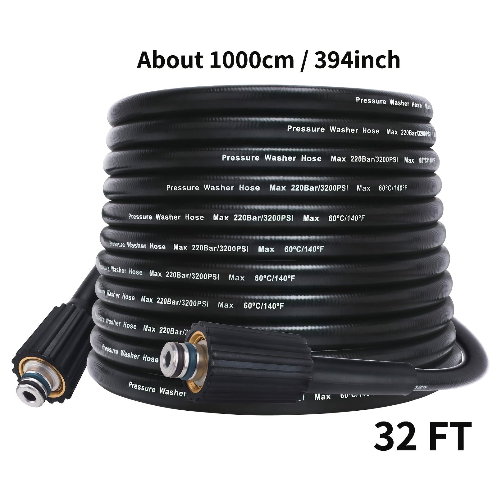 High Pressure Washer Hose 1/4 Inch 32 Feet Kink Resistant Extension