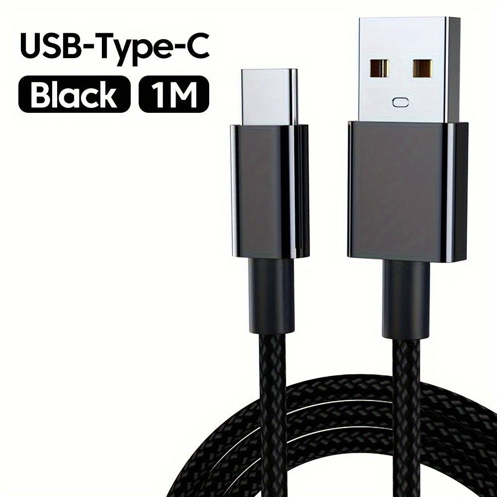 120W 6A USB Type C Charging Cable for Data Transfer and Fast Charging