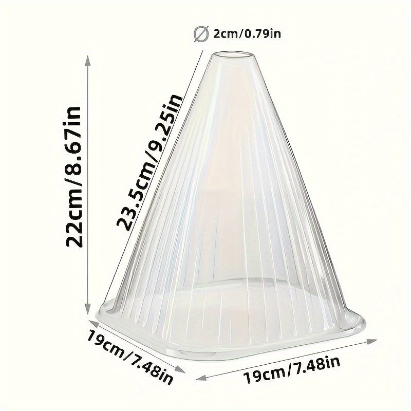 Плантенхуд набор из 20/30/50 защищает от мороза и слизней, 22x19x19 см, прозрачный.
