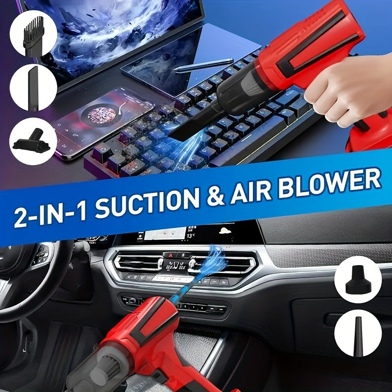 Aspiradora de mano inalámbrica 20KPa de succión, carga USB, 210W, portátil para hogar y coche