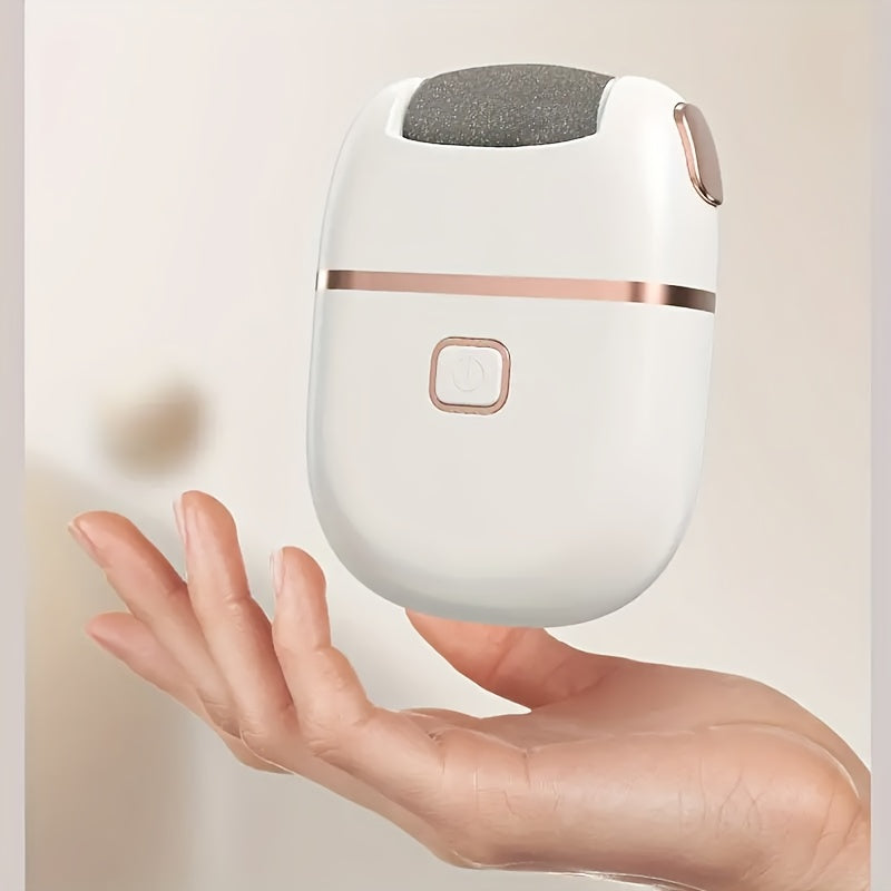 3-in-1 Rechargeable Foot Scrubber with 3 Replaceable Heads and 2 Speed Settings