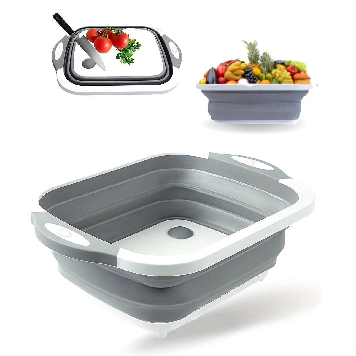 Camping Cutting Board Set with Washbasin for RV and Camper Kitchens