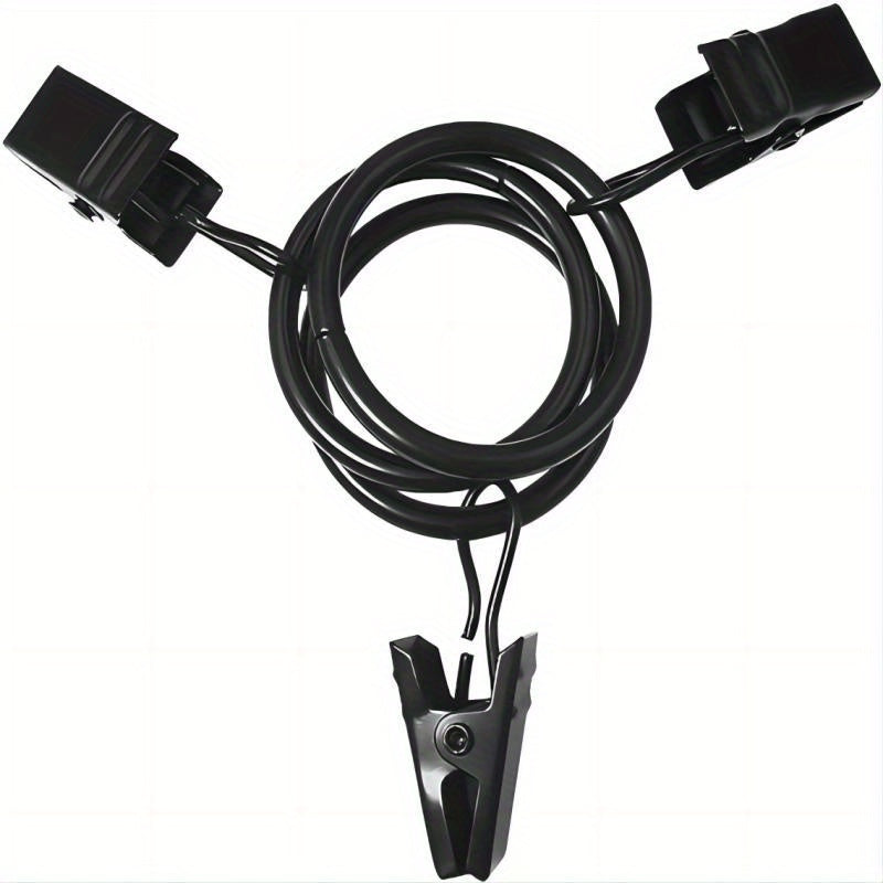 Set of 30 40 or 50 Curtain Rings with Clips, 2.54 cm, Bathroom and Living Room Decor