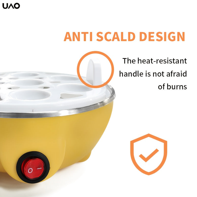 Компактный электрический яичный пароварка с автоматическим отключением, подходит для европейских розеток, изготовлена из материала PP, не требует батареек, кухонный гаджет для яиц