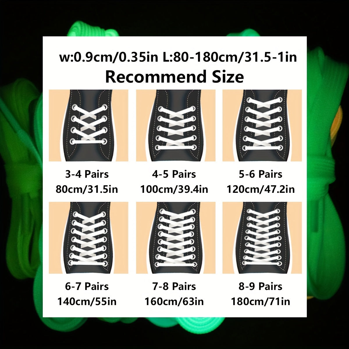 Reflective Luminous Shoelaces for Sneakers and Sports Shoes Running Accessories