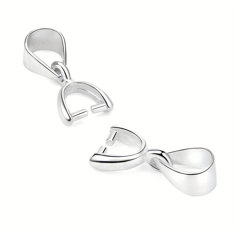 Набор из 20 маленьких серебристых подвесок для ручной работы DIY ювелирных изделий.