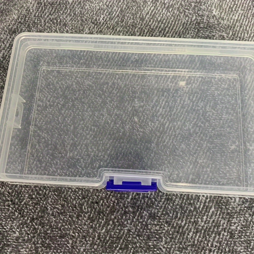 Transparent Plastic Storage Box with 5 Compartments for Jewelry Makeup and Tools