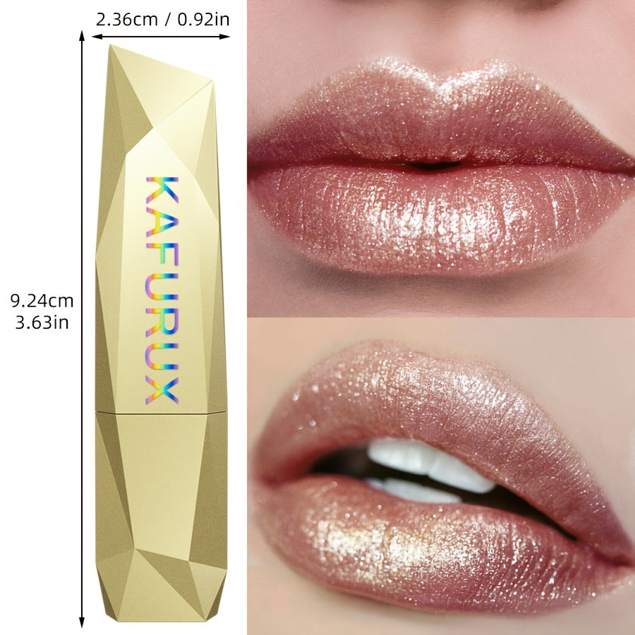 Women Coral Pearlescent Lipstick Waterproof Long-Lasting Lip Gloss