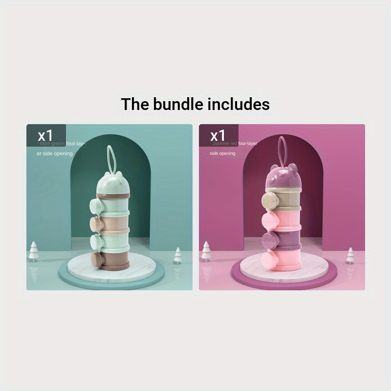 Storage Box for Formula Milk and Snacks, Multi-Purpose Food Container