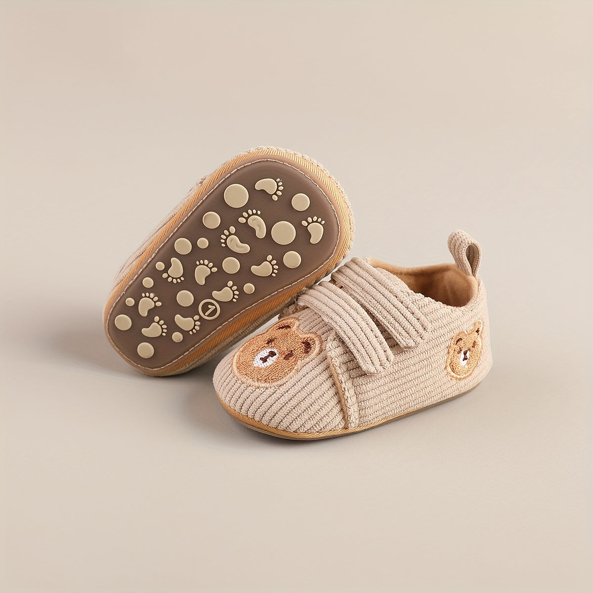 Kichkina erkaklar uchun poyabzal Bahor Kuz multfilmli tikilgan o'roq, sirg'almas, chidamli, chaqaloq 3-9 oy