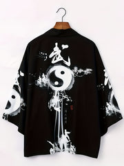 Кардиган свободного кроя с этническим узором для мужчин, женщин и пар, полиэстер, повседневная одежда для всех сезонов