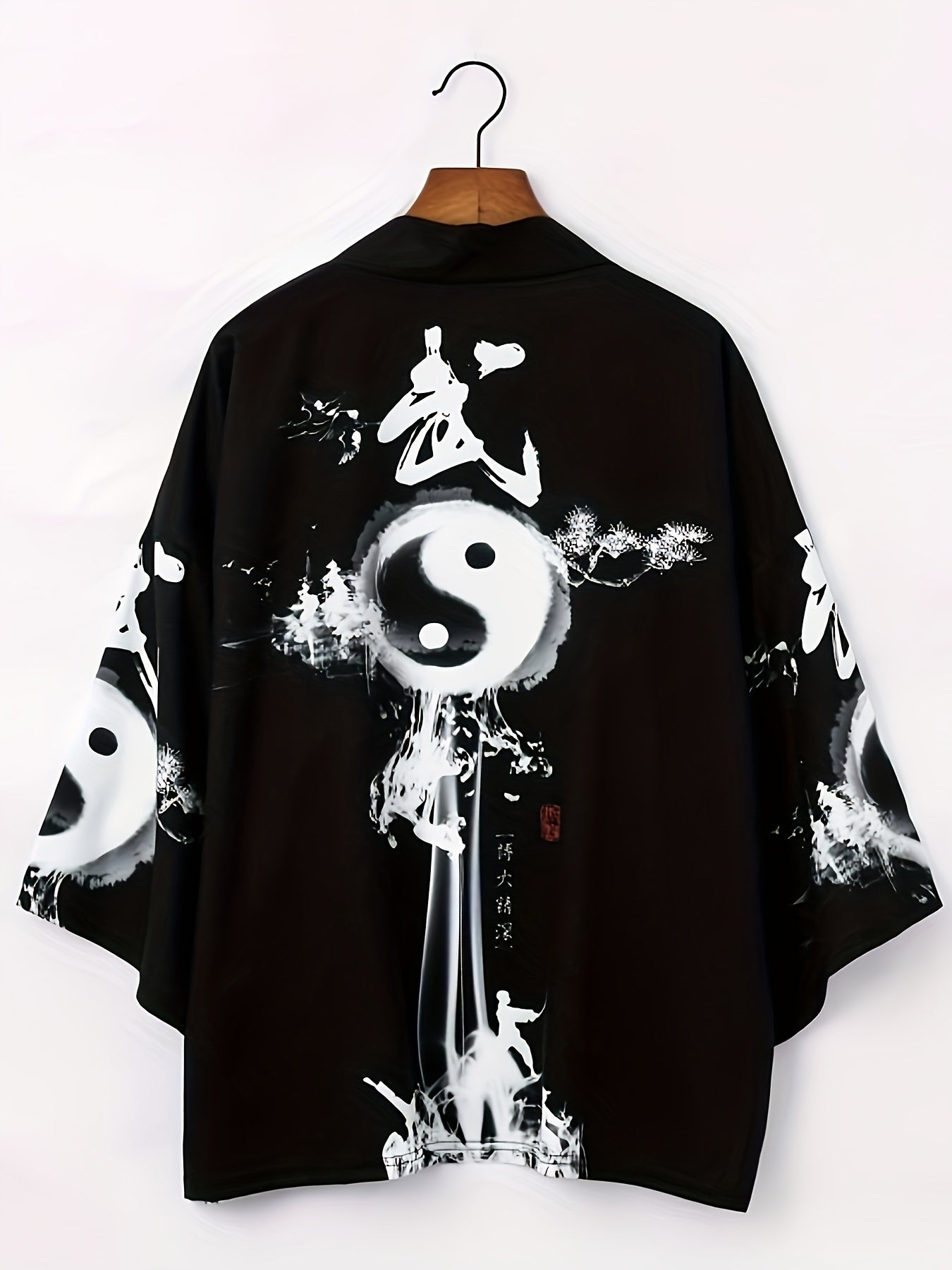 Кардиган свободного кроя с этническим узором для мужчин, женщин и пар, полиэстер, повседневная одежда для всех сезонов