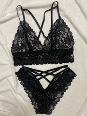 Сексуальный комплект бюстгальтера из кружева, без подкладки и косточек, тонкий и удобный.